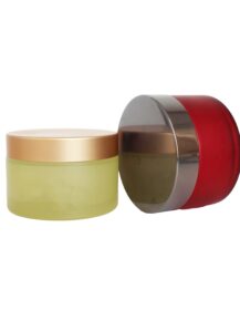 Luxury Frosted Custom Color OEM Cosmetic Cream Glass Jars for Hair Wax Body Butter 200g 200ml 6oz Factory Price