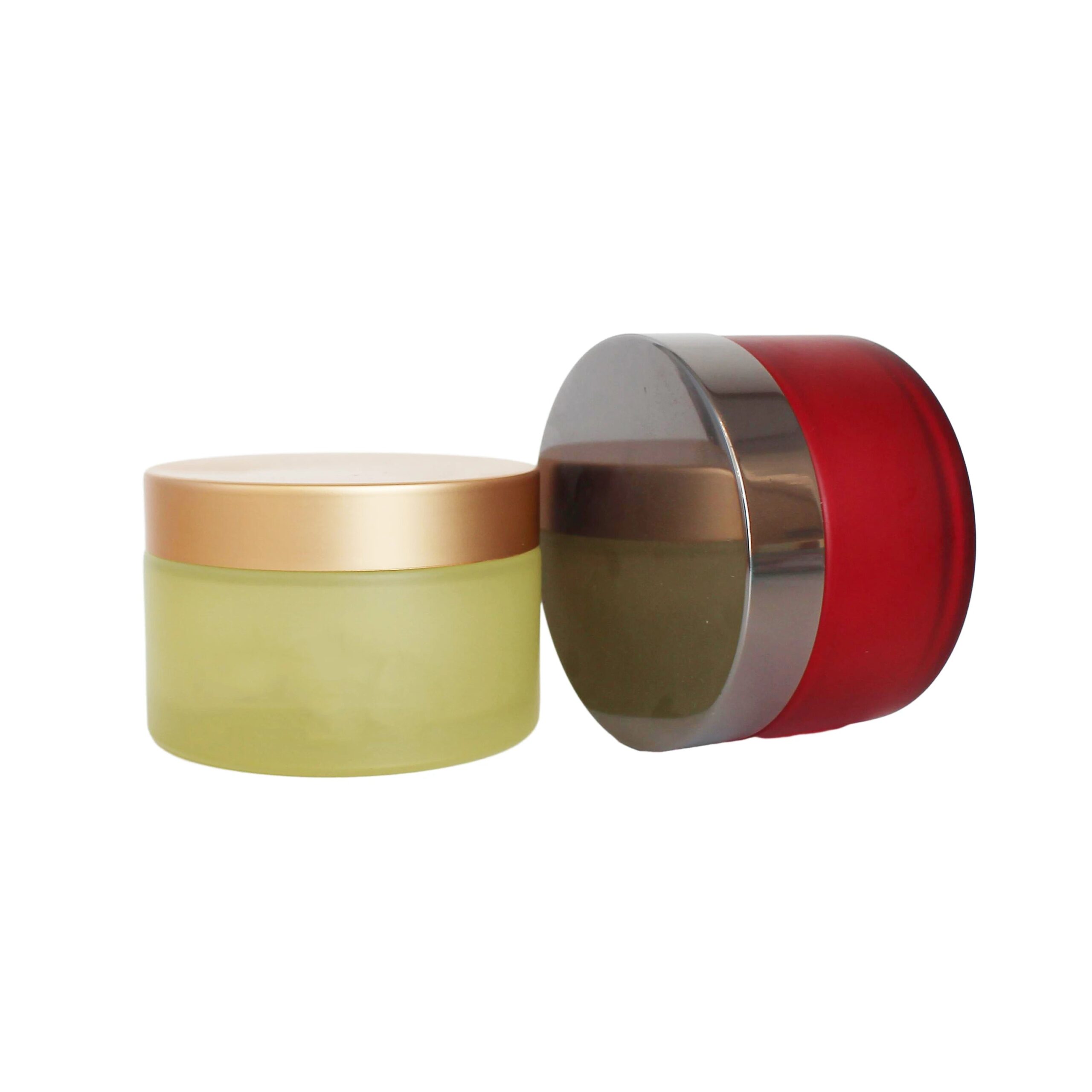 Luxury Frosted Custom Color OEM Cosmetic Cream Glass Jars for Hair Wax Body Butter 200g 200ml 6oz Factory Price