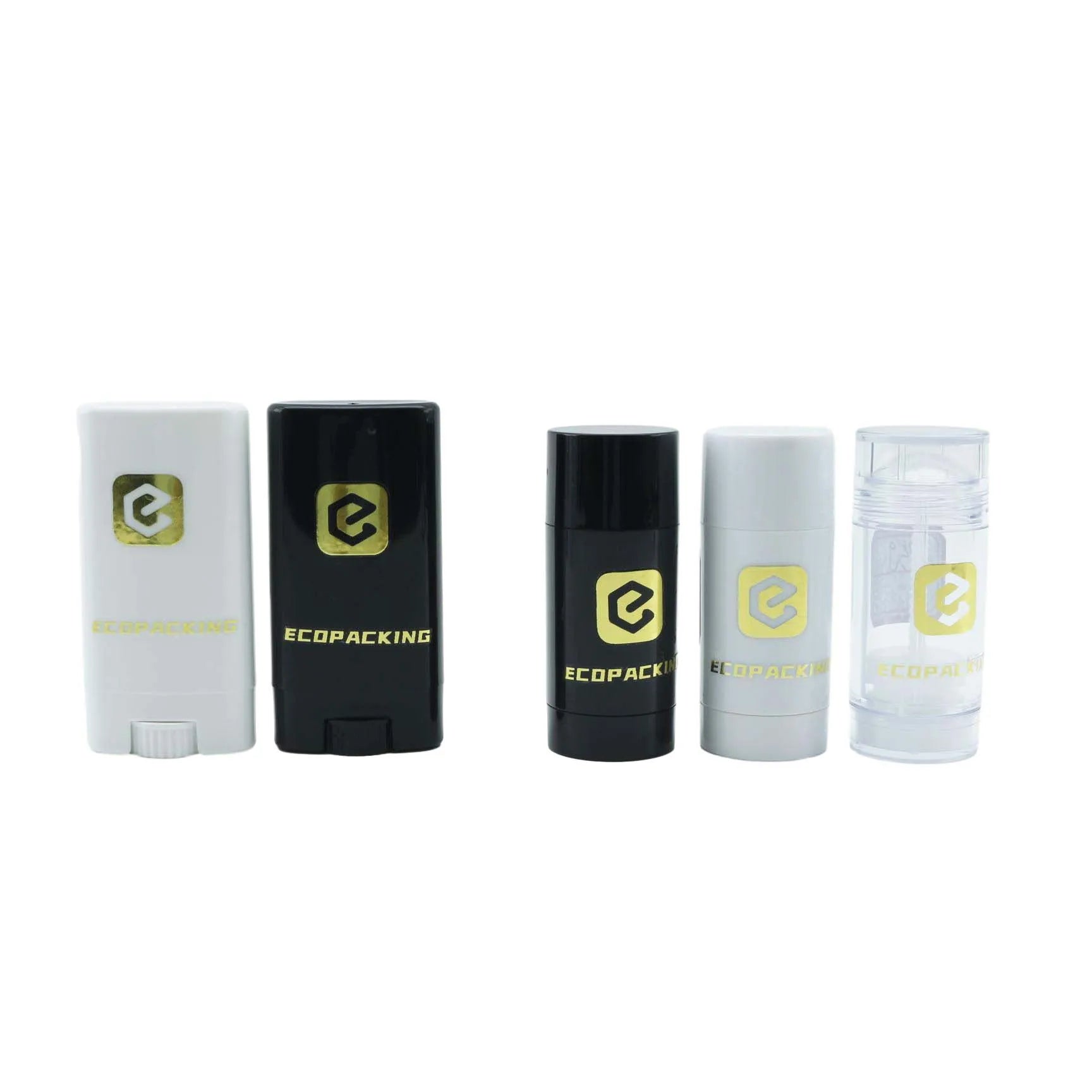 15g 40g 50g Oval Stick Packaging Gel Cream Biodegradable Refillable Deodorant Container