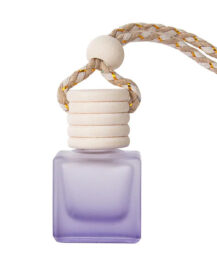 Hanging Empty Perfume Glass Bottle for Car Diffuser Air Freshener with Wooden Cover Cork Sealing for Liquid Scents MOQ 100pcs