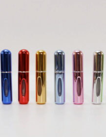 Metal Mini Perfume Atomizer Spray Bottle 5ml Refillable Pocket Aluminum Perfume Bottle