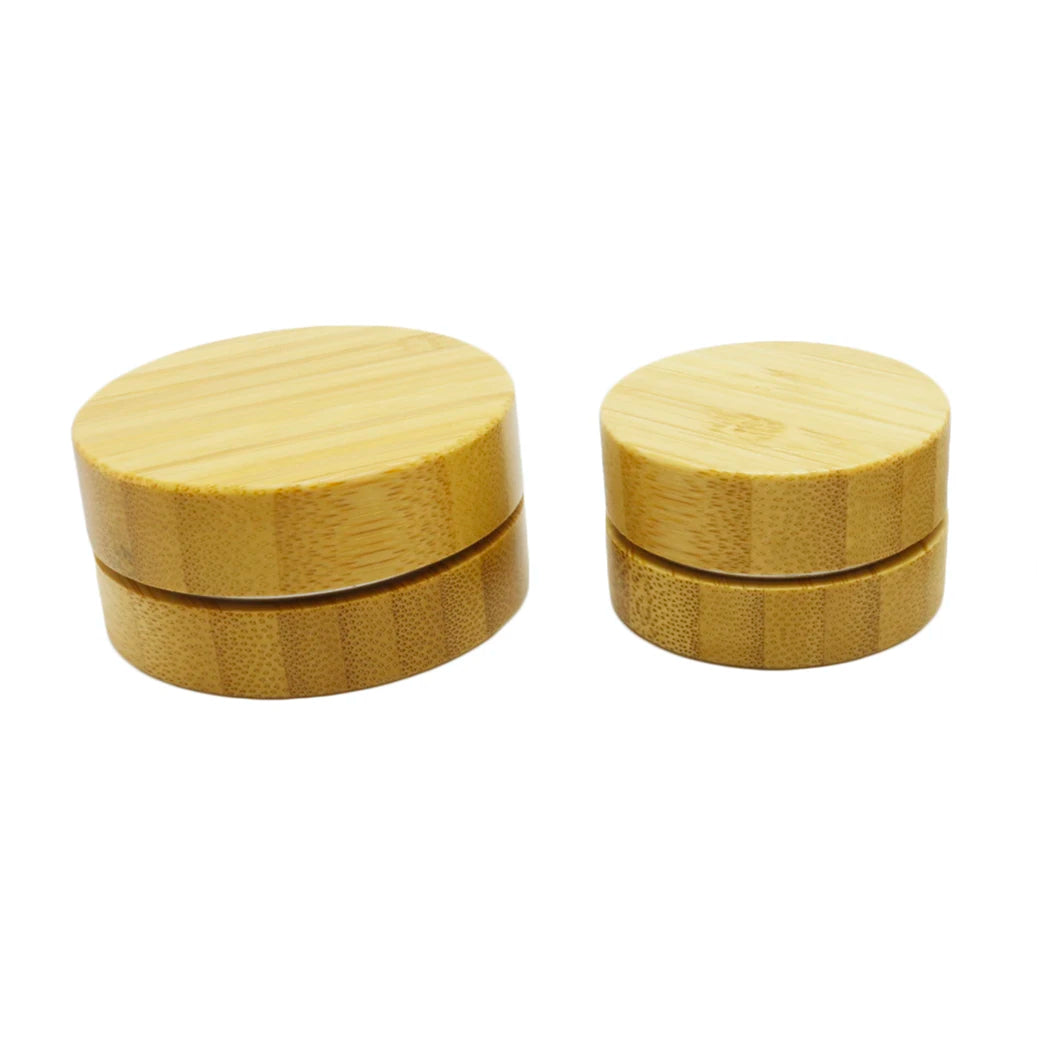 Wholesale 5g 10g 15g 20g 30g 50g 100g 150g 200g Aluminum Bamboo Jar Bamboo Cosmetic Packaging Metal Tin Can C888 - 图片 4