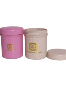 Eco Friendly 10g 20g 30g 50g 100g 150g 200g 250g Wheat Straw Cosmetic Plastic Container Jars with Lid