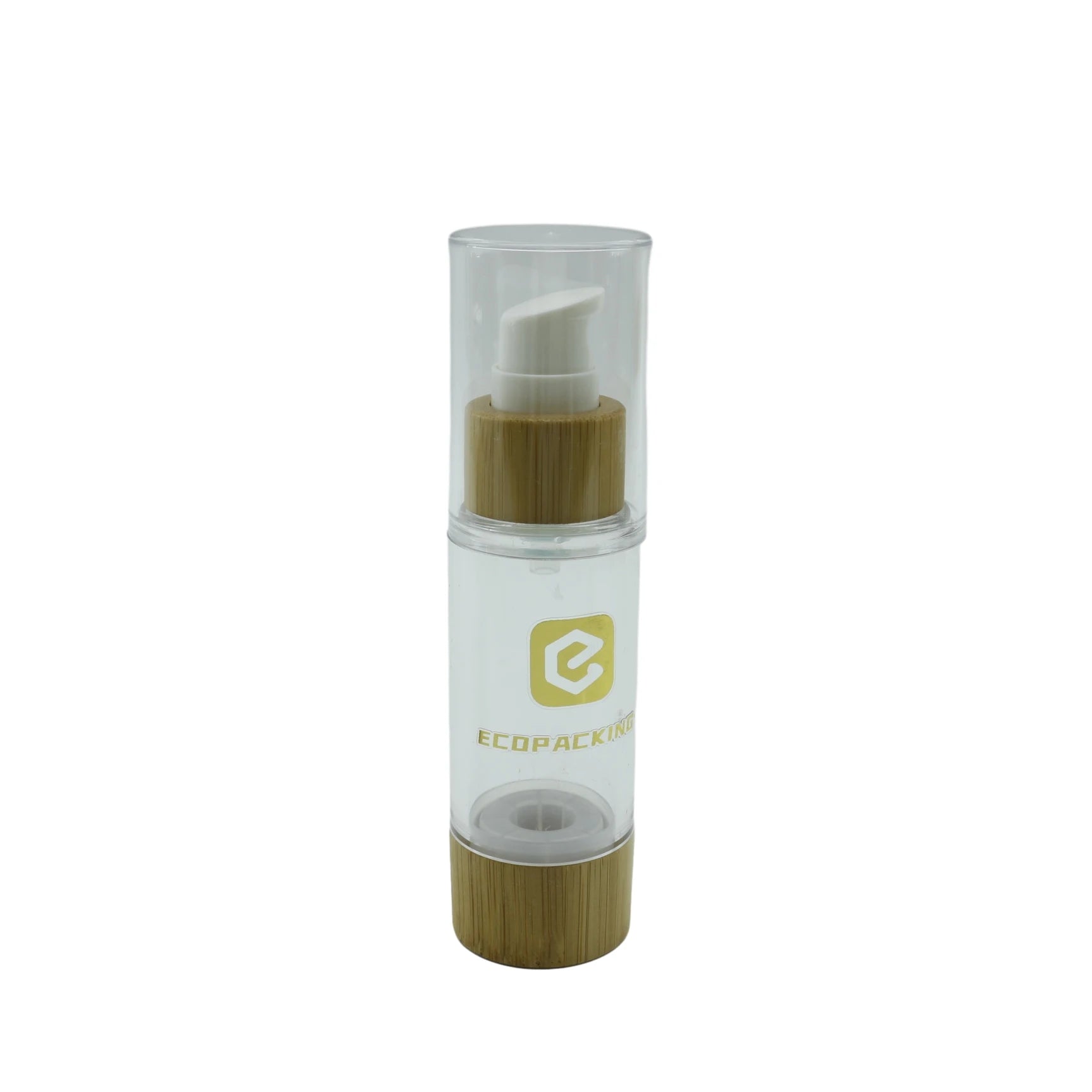 Eco-friendly Bamboo Airless Lotion Pump Bottle 15ml 30ml 50ml 100ml for Cosmetic Packaging - 图片 3