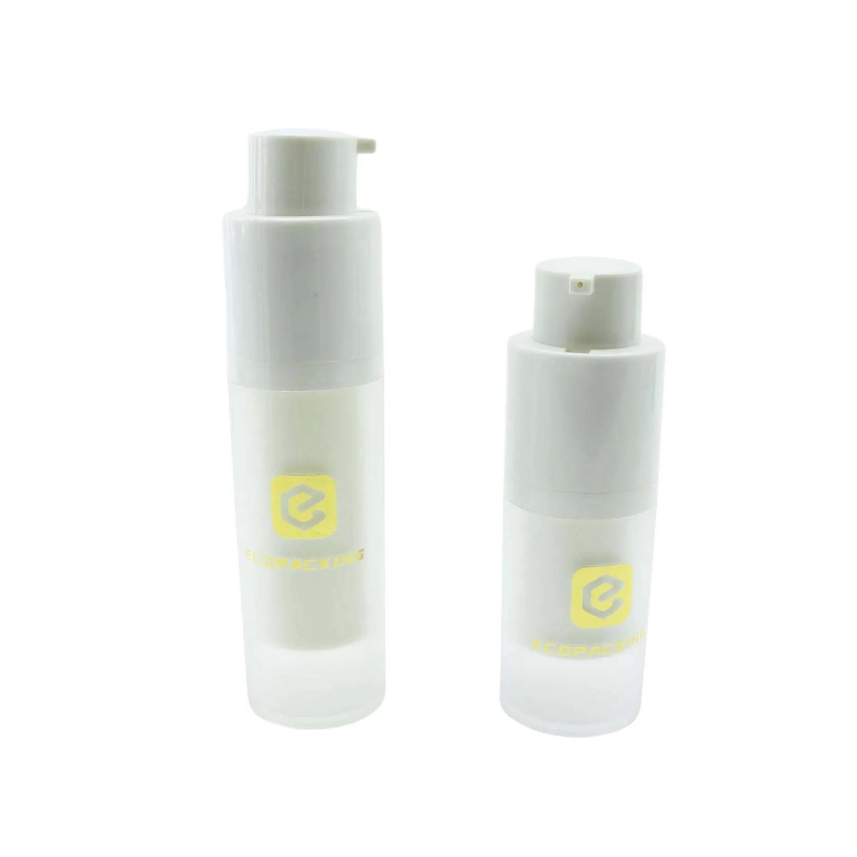 Twist Airless Pump Bottle Gold 100 Ml Round Airless Pump Acrylic Bottles for Cosmetics