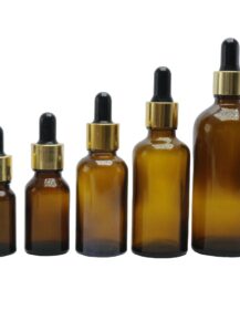 Factory Supply Customized Amber Frosted Cylinder Slanted Cosmetic Hair Oil Serum Bottle Essential Oil Glass Dropper Bottle