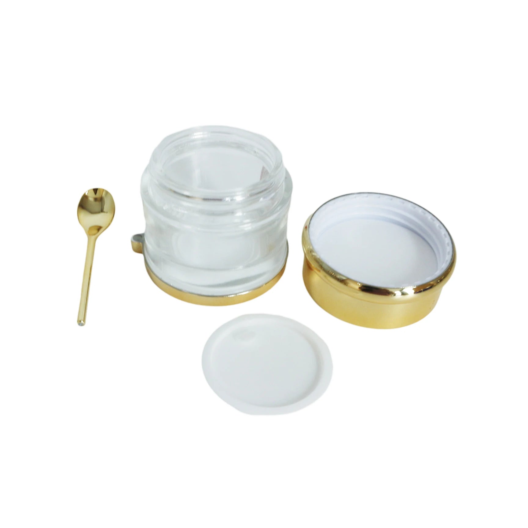 30ml 50ml 80ml Wide Mouth Luxury Custom Cosmetic Cream Lip Balm Empty Glass Jar with Lid for Skin Care Packaging - 图片 5