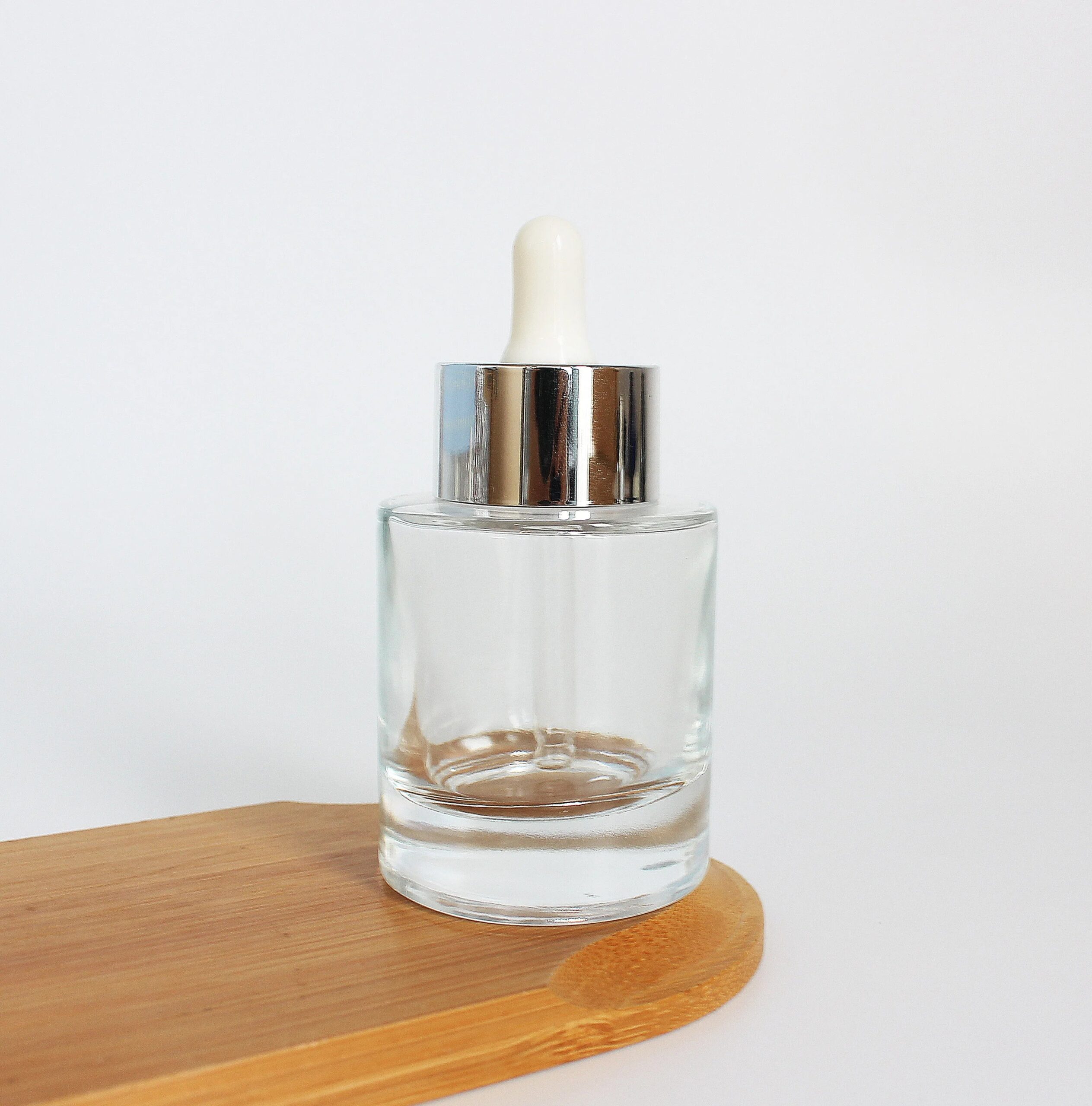 Empty Luxury Custom Cosmetic Glass Dropper Bottle for Essential Oil Hair Oil 15ml 30ml 50ml Thick Bottom
