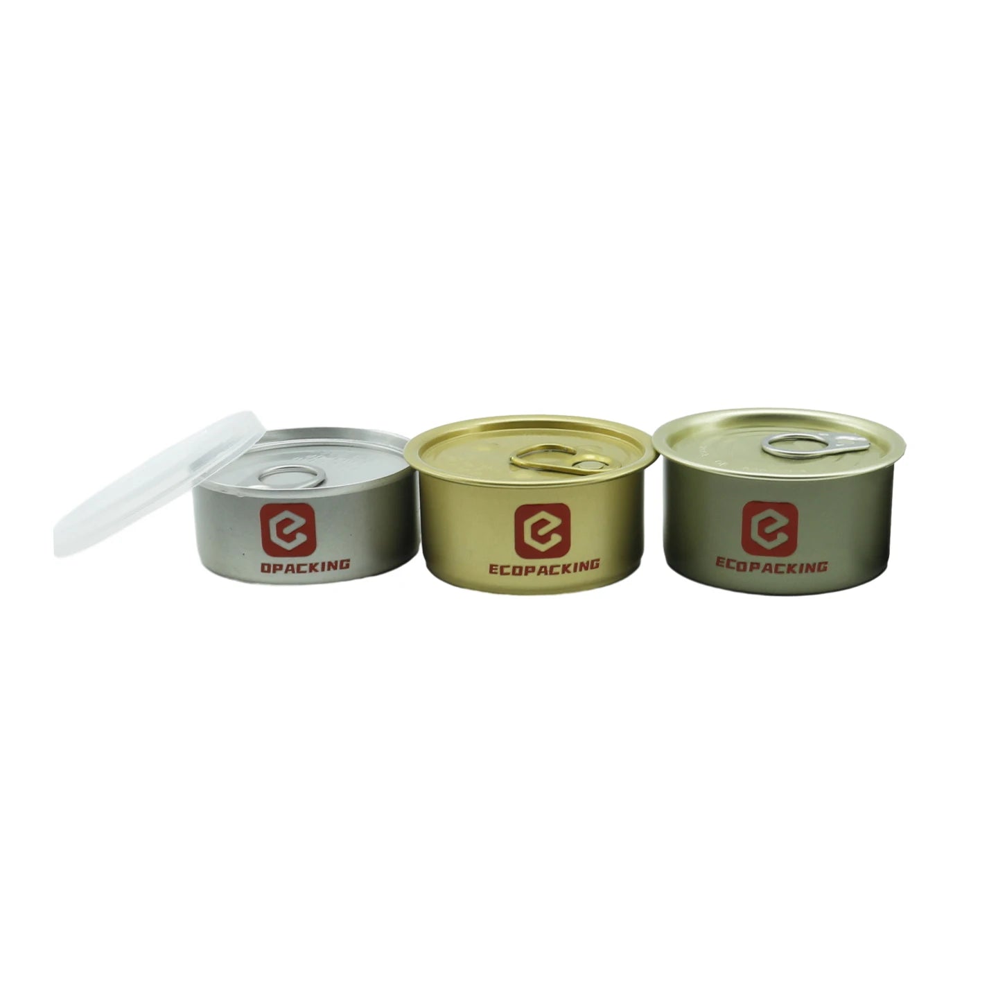 Empty Sardine Can Round Tin Cans for Food Packaging Tinplate Pull Easy Opener for Tuna Fish Packing