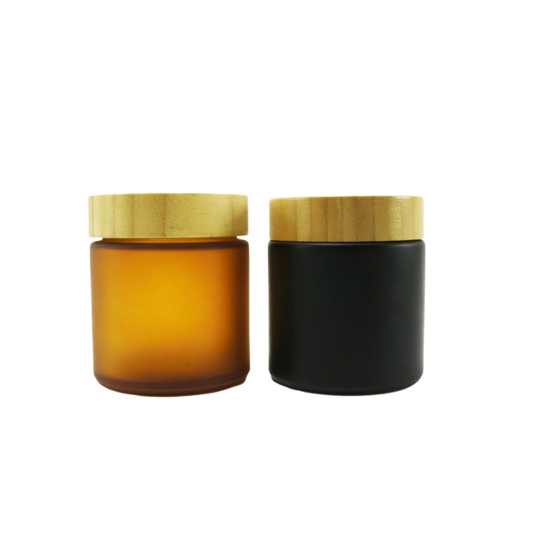 Empty Refillable Cosmetic Jar with Bamboo Lid Cosmetic Cream Pot Body Butter Lotion Storage 250ml - 图片 5