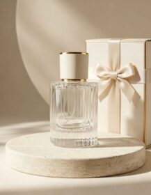 Custom Luxury Glass Perfume Bottles Gift Box Set Refillable Empty Spray Bottles with Leather Cap for Private Label Fragrance