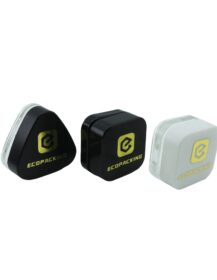 Mini 5g 9g Square Triangle Black Glass Concentrate Jar with CR Lid Cosmetics Container Child Resistant Lid
