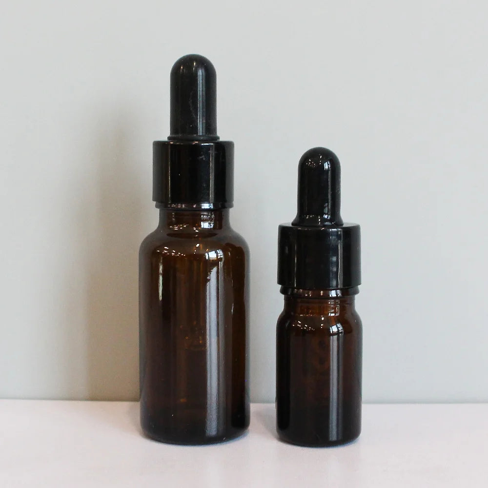 Stock 10ml 15ml 30ml 50ml 100ml Amber Glass Dropper Essential Oil Bottle for Serum - 图片 5