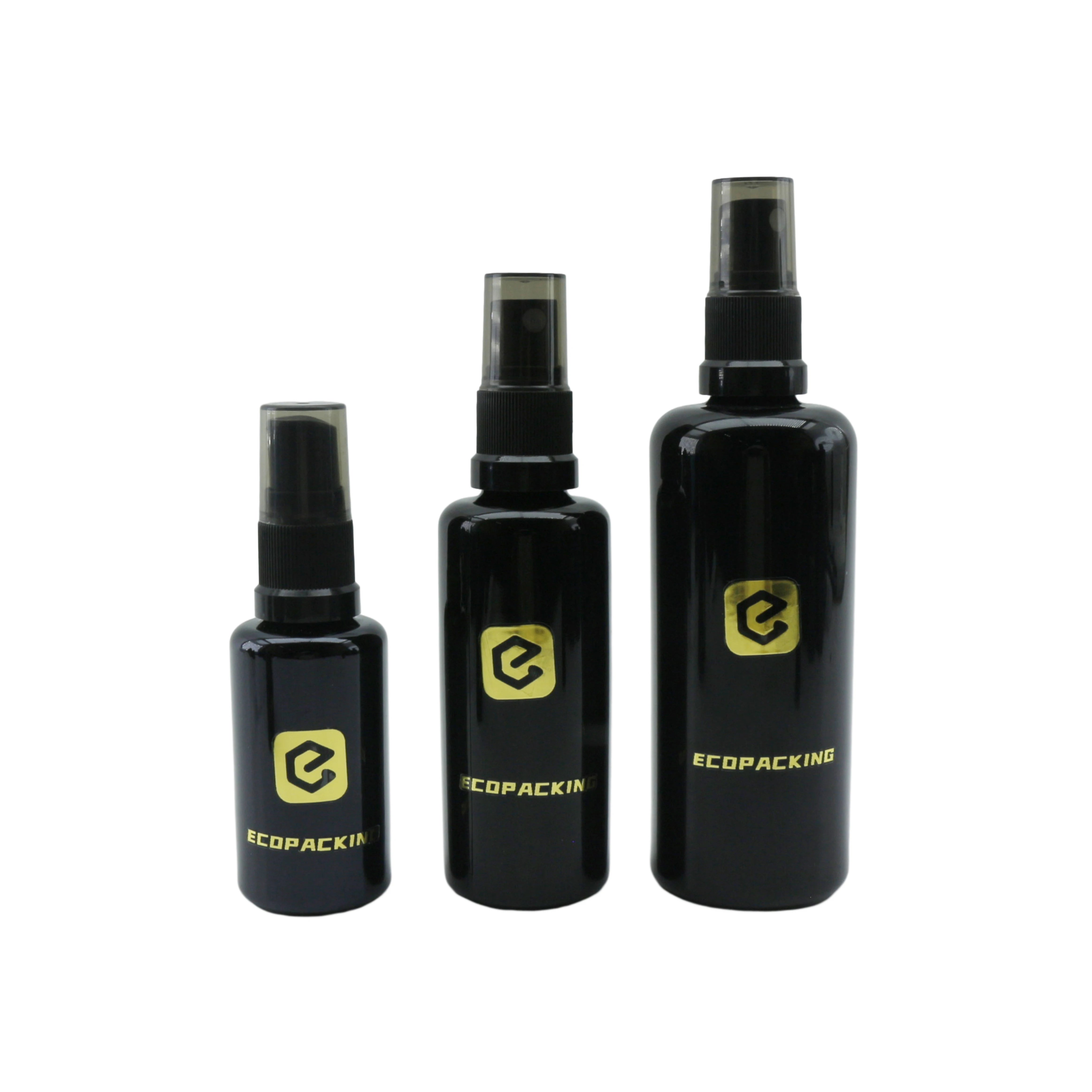 Empty Uv Black Glass Spray Bottle 5ml 10ml 15ml 20ml 30ml 50ml 100ml 200ml for Hair Oil Packaging - 图片 3