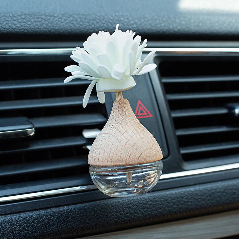 Essential Oil Diffuser Hanging Perfume Car Bottle air Freshener with Wooden for Car - 图片 7