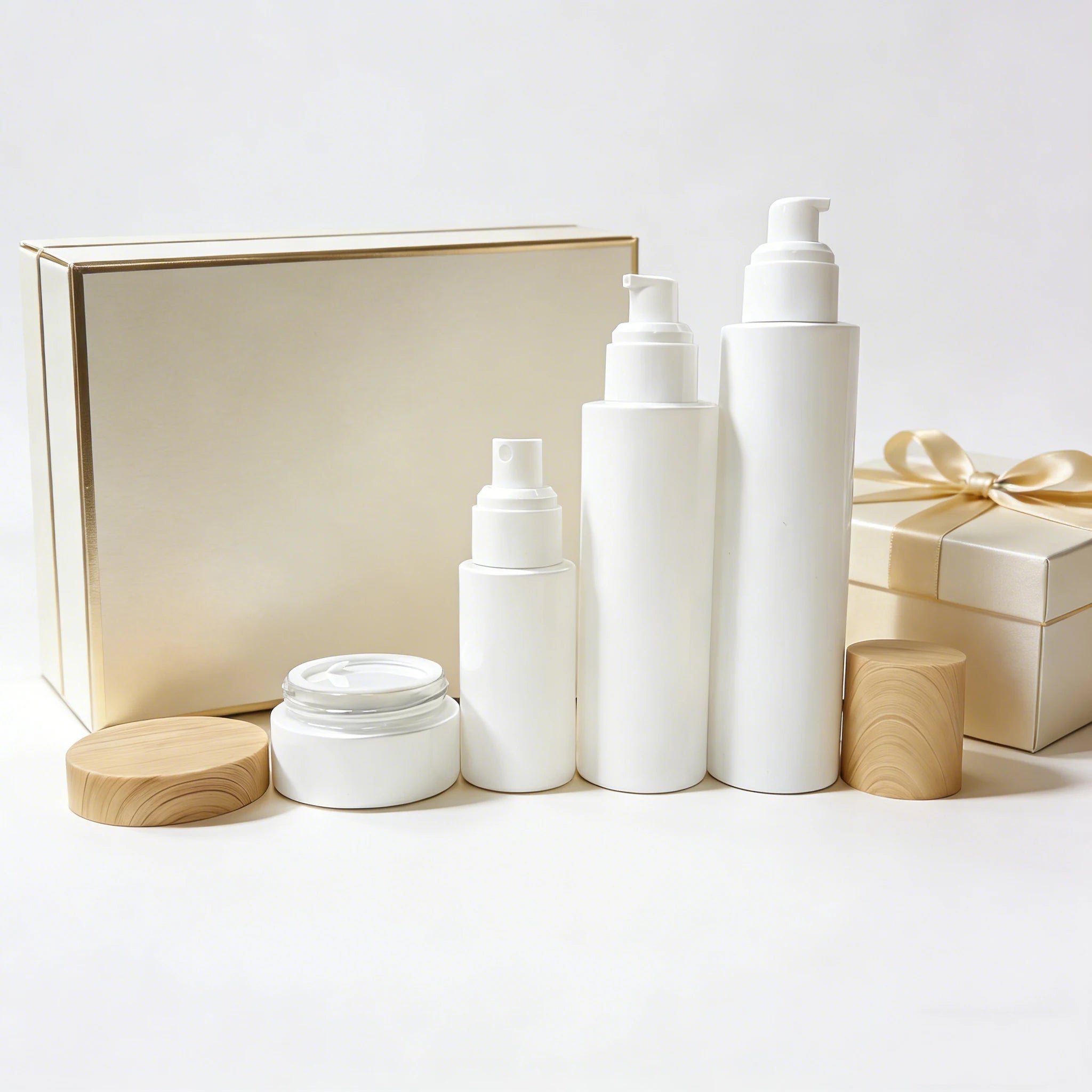 Wholesale 20ml 30ml 60ml 100ml 120ml Glass Spray Bottle Lotion Pump Bottle 20g 30g 50g Cream Jar Skin Care Serum Screw Cap - 图片 5