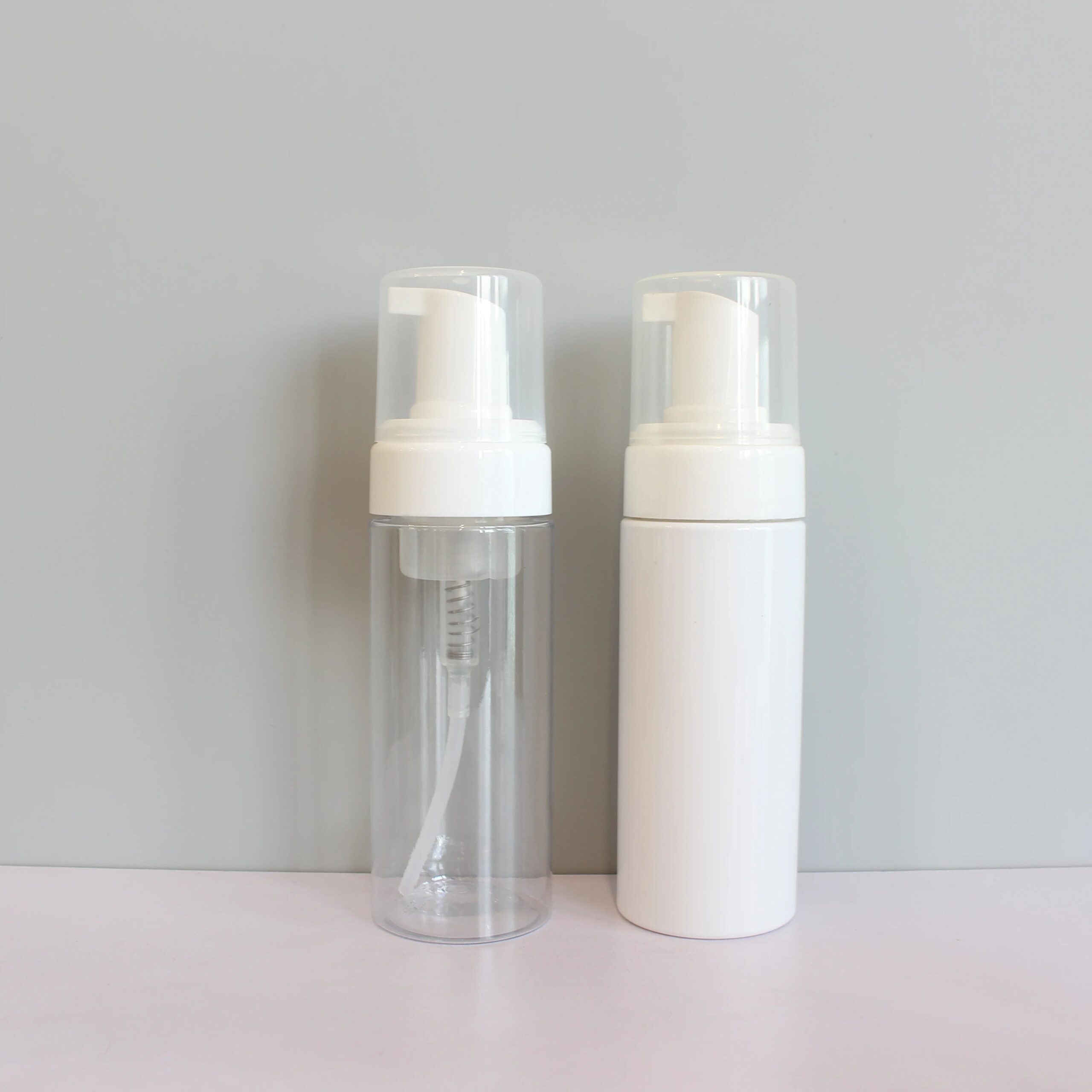 30ml 50ml 60ml 100ml 120ml 150ml 200ml 250ml clear White Stock Empty Foaming Dispenser Pump Bottle Mousse Hand Soap Bottle B8888