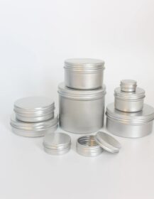 5ml 10ml 20ml 30ml 50ml 60ml 80ml 100ml 150ml 200ml 300ml 500ml Round Aluminum Cosmetic Tin Can Containers Metal Aluminum Jar