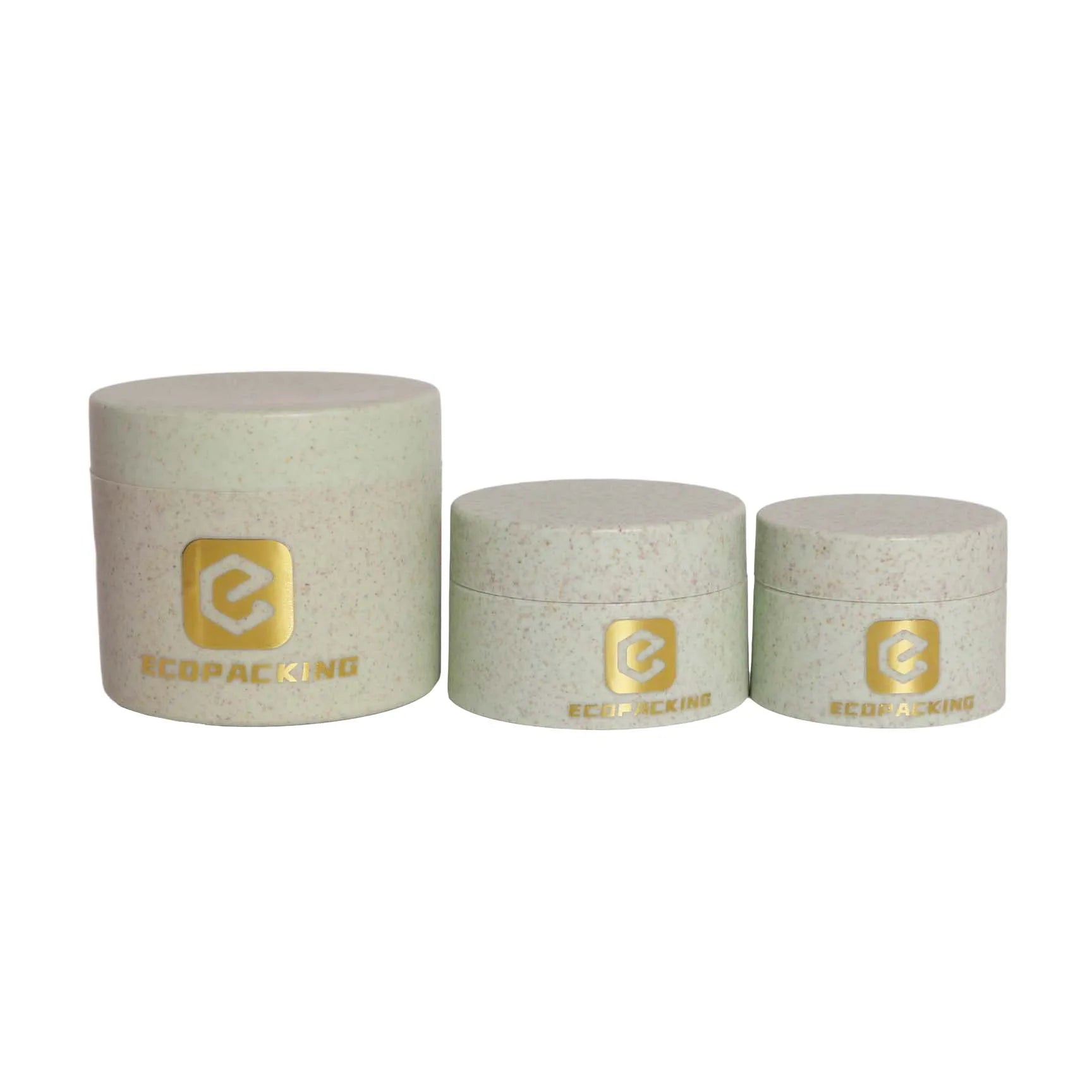 ECO Friendly Packaging 10g 20g 30g 50g 100g 150g 200g 250g Wheat Straw Plastic Cream Jars - 图片 3