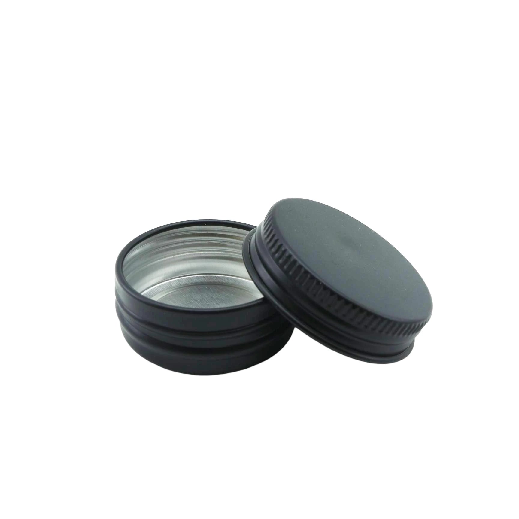 5ml 10ml 15ml 20ml 30ml 50ml 60ml 100ml 150ml 200ml 250ml Cosmetic Cream Hair Wax Beard Balm Matte Black Aluminum Tin Jar B8888 - 图片 5