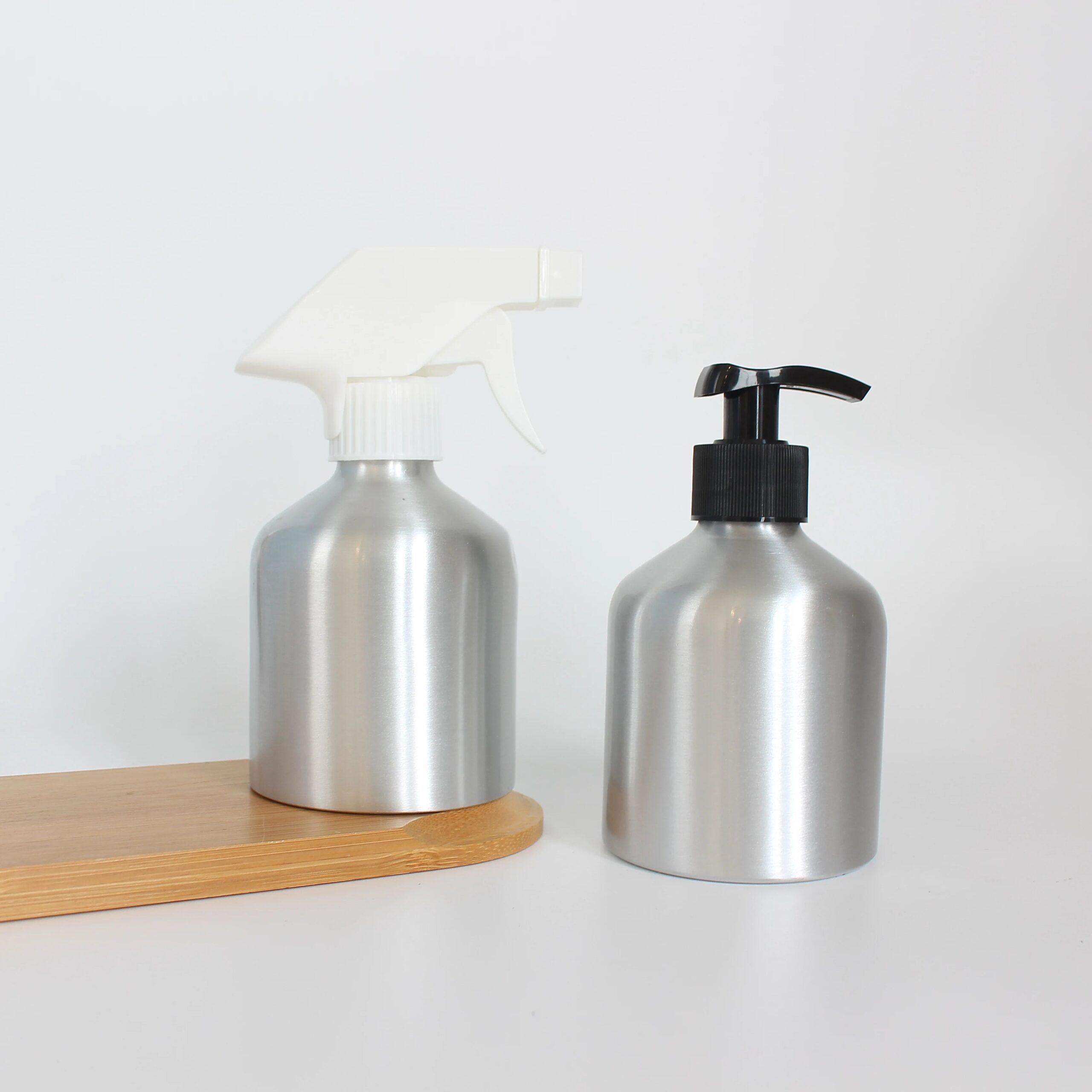 Custom 8oz/250ml Empty Aluminum Pump Spray Bottle for Skin Care Packaging of Shampoo Lotion Essential Oils Lipstick Toothpaste - 图片 2