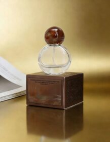 High Quality 25ml Empty Round Glass Perfume Atomizer Bottle with Custom Premium Paper Box