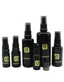 5ml 10ml 15ml 20ml 30ml 50ml 100ml 200ml Dark Violet Uv Black Hair Spray Bottle with logo