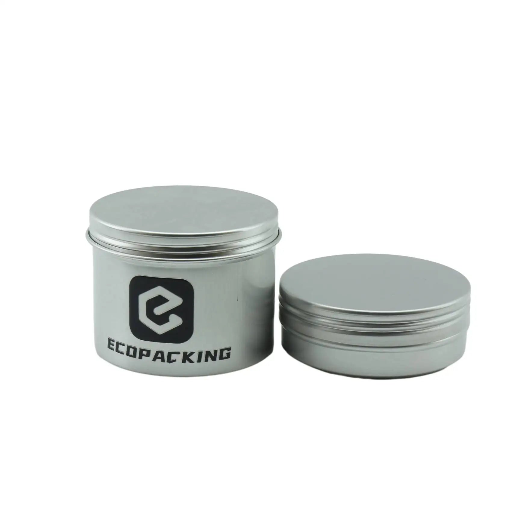 10ml 15ml 25ml 30ml 50ml 60ml 80ml 100ml Aluminium Jar 50g Ointment Container 50 ml Flat Aluminium Tin - 图片 2