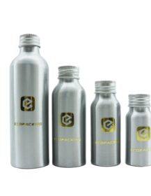 Empty Cosmetic Aluminum Bottle for Essential Oils  with Screw Lid