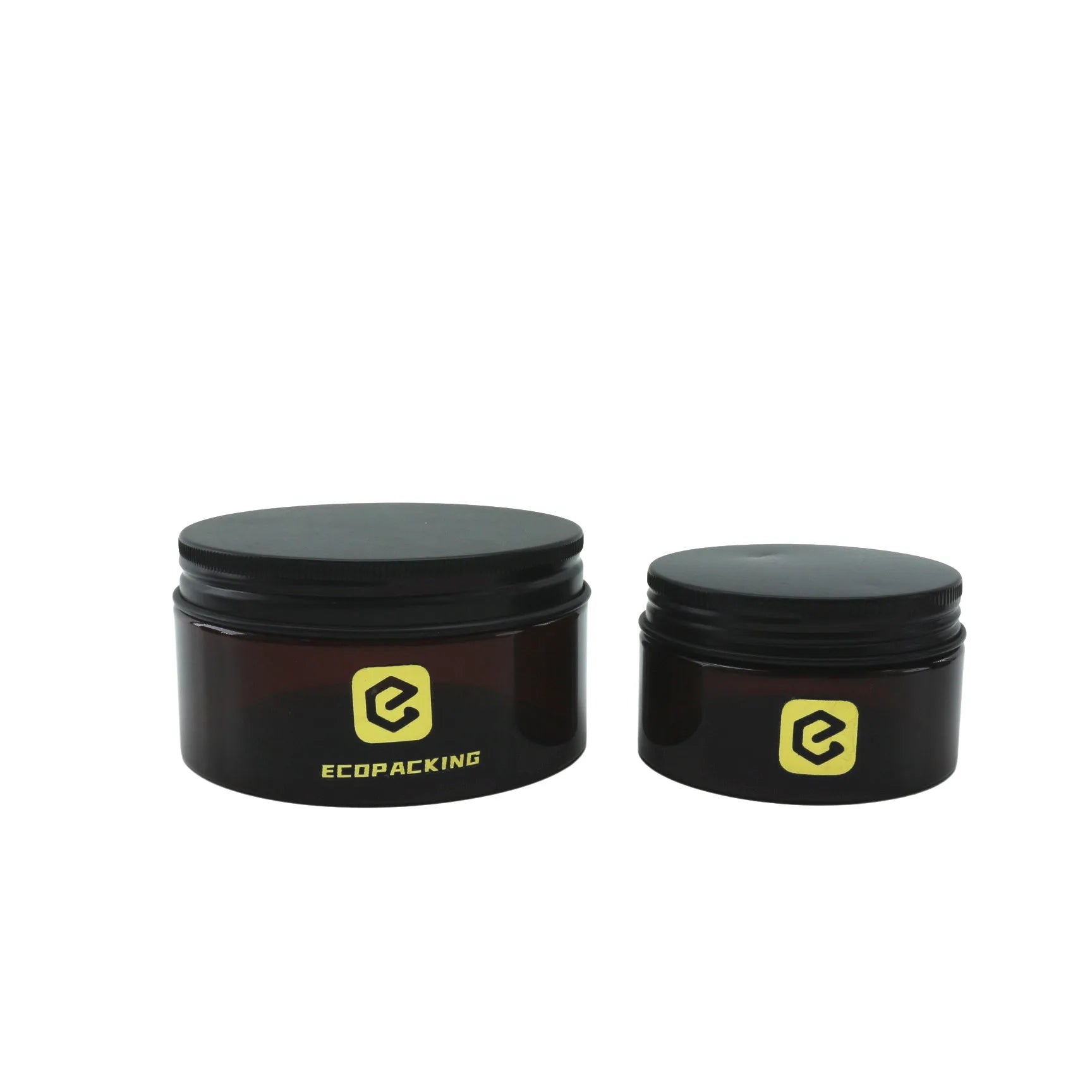 Luxury Custom Logo 50ml 100ml 200ml 250ml 300ml 500ml PET Plastic Face Body Cream Cosmetic Container Jars with Lid - 图片 6
