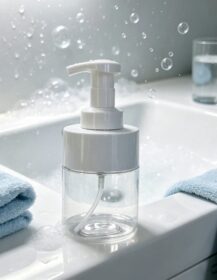 Skincare 300ml 500ml PET Transparent Plastic Foaming Bottle for Face Wash and Hand Soap Container Packaging