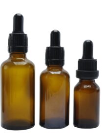 Tamper Evident Proof Lid Cap 10ml Amber Glass Dropper Bottle 10 ml Dropper Bottle with Glass Pipette