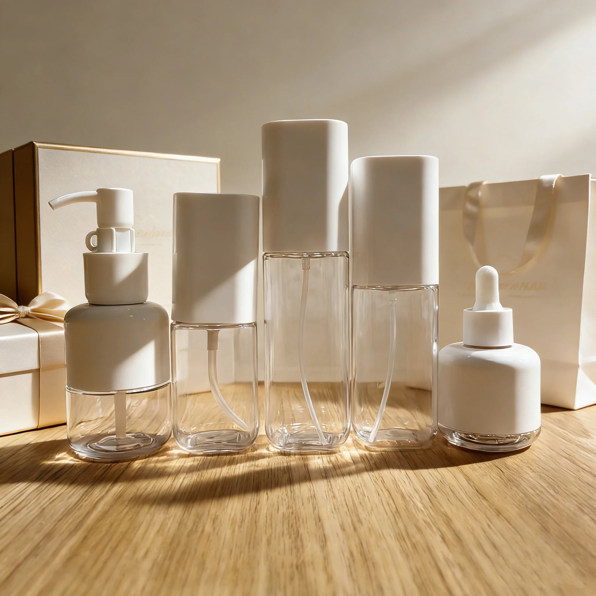 40ml 80ml 100ml 120ml square Refillable Plastic Bottles Empty PET Emulsion Moisturizer Sprayer Pump Bottle - 图片 3
