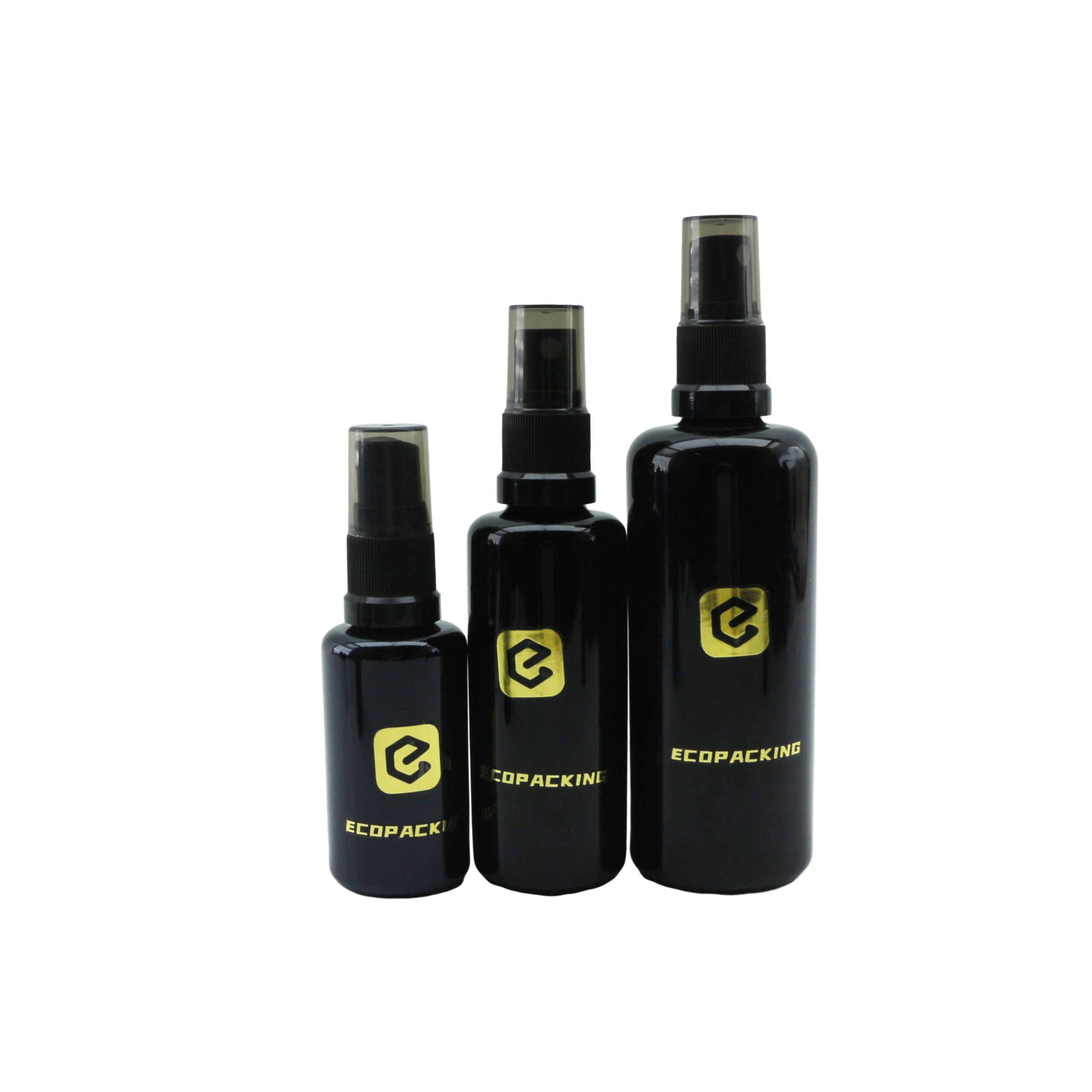 Ultra Violet Glass Spray Bottle 15ml 30ml 50ml 100ml Black Glass Bottle with Fine Mist Sprayer - 图片 2