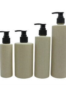 Biodegradable Pla Plastic Lotion Pump Bottle Wheat Straw Shampoo Bottle for Cosmetic Packaging Degradable Plastic Packaging PLA