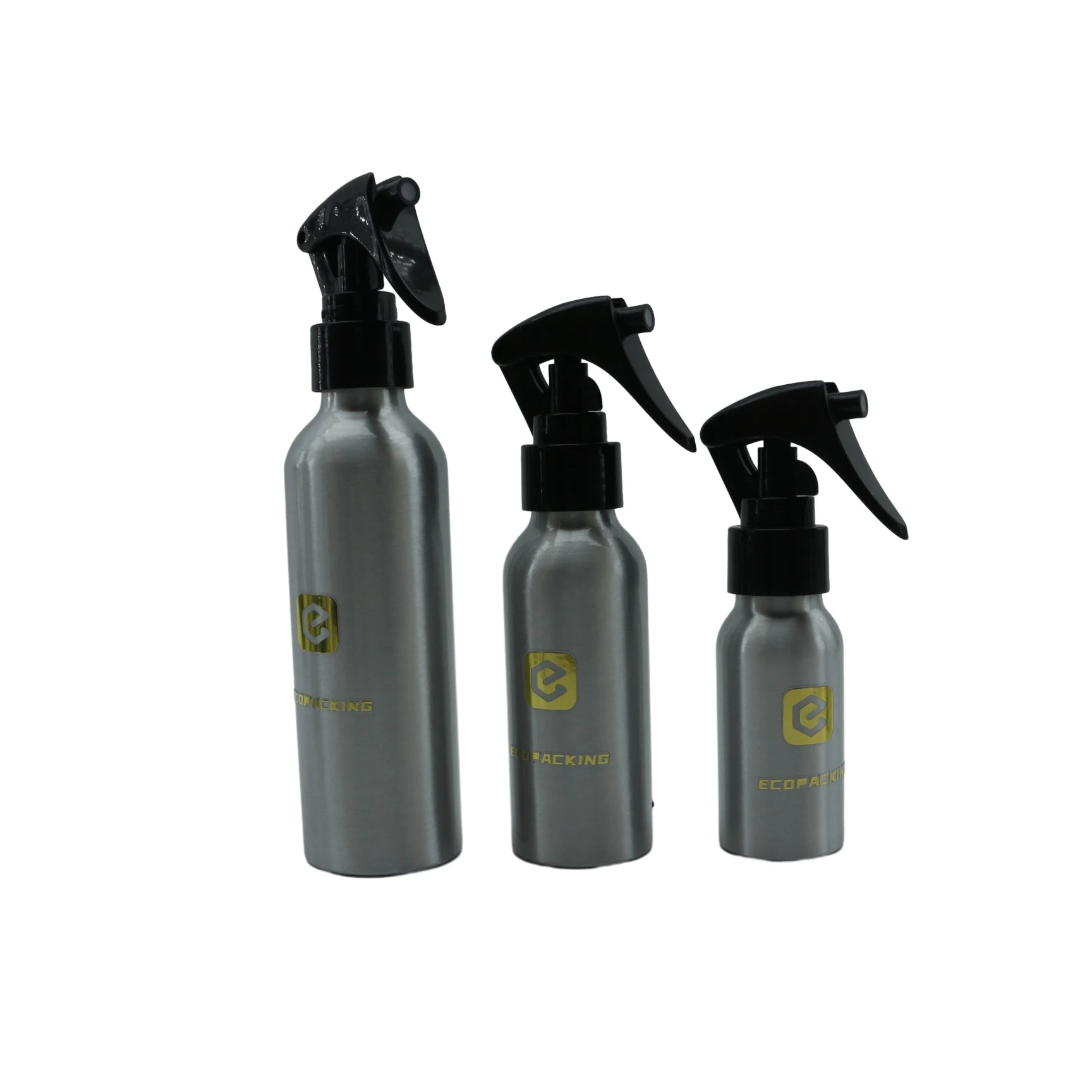 Unique 250ml 500ml 1000ml Silver Aluminum Spray Bottle with Sprayer for Kitchen Cleanser Packaging - 图片 6