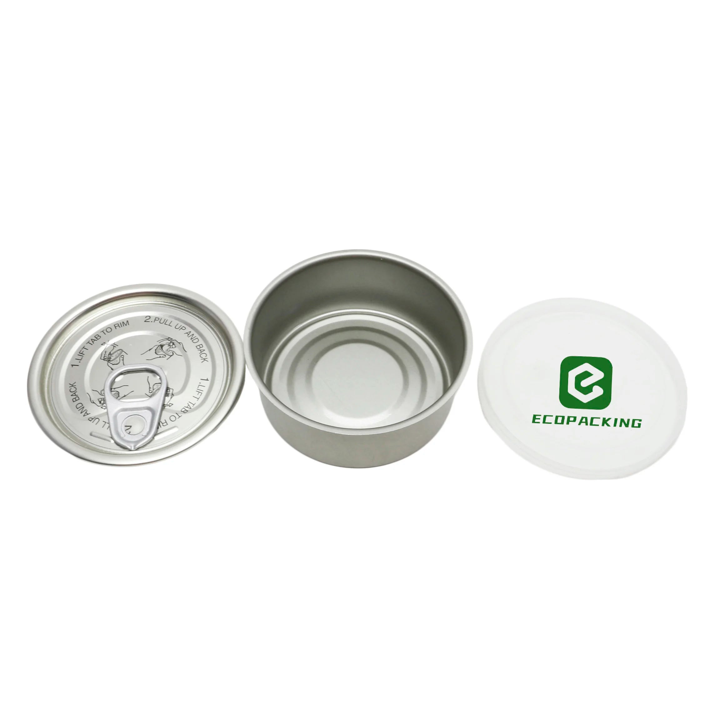 Empty Sardine Can Round Tin Cans for Food Packaging Tinplate Pull Easy Opener for Tuna Fish Packing - 图片 7