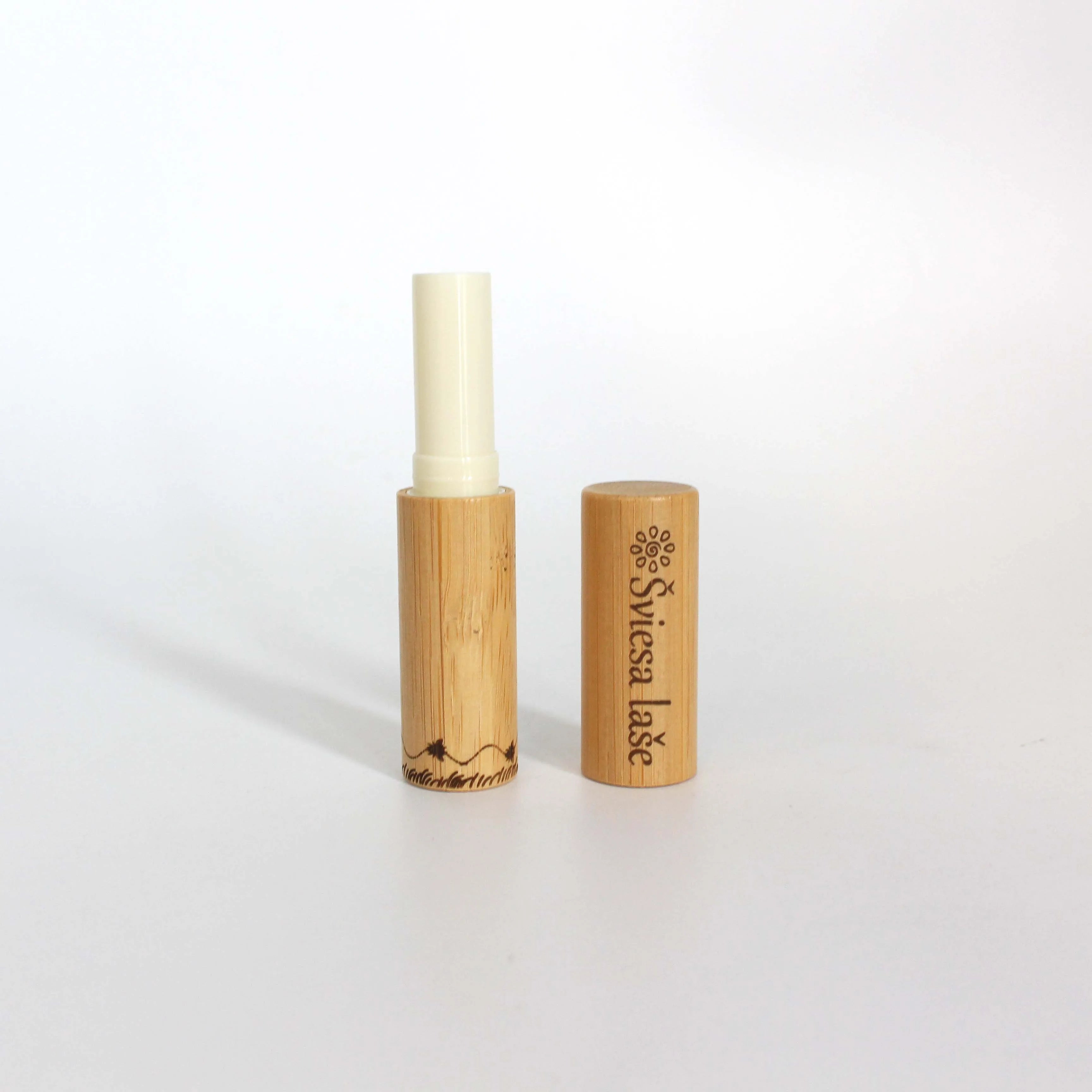 Custom Lip Balm Tubes Packaging Eco 5ml Bamboo Teist up Lipstick Tube - 图片 5