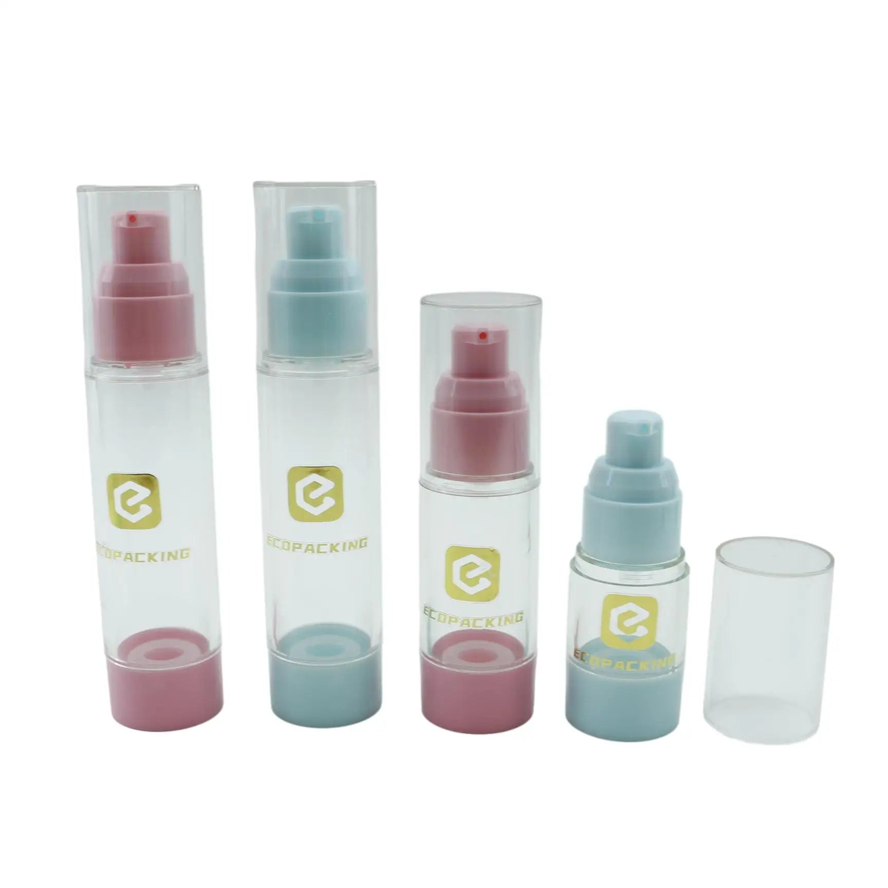 50ml Small Plastic Pump Spray Bottle As Airless Cosmetic Pump Bottle with Small Plastic Treatment Pump