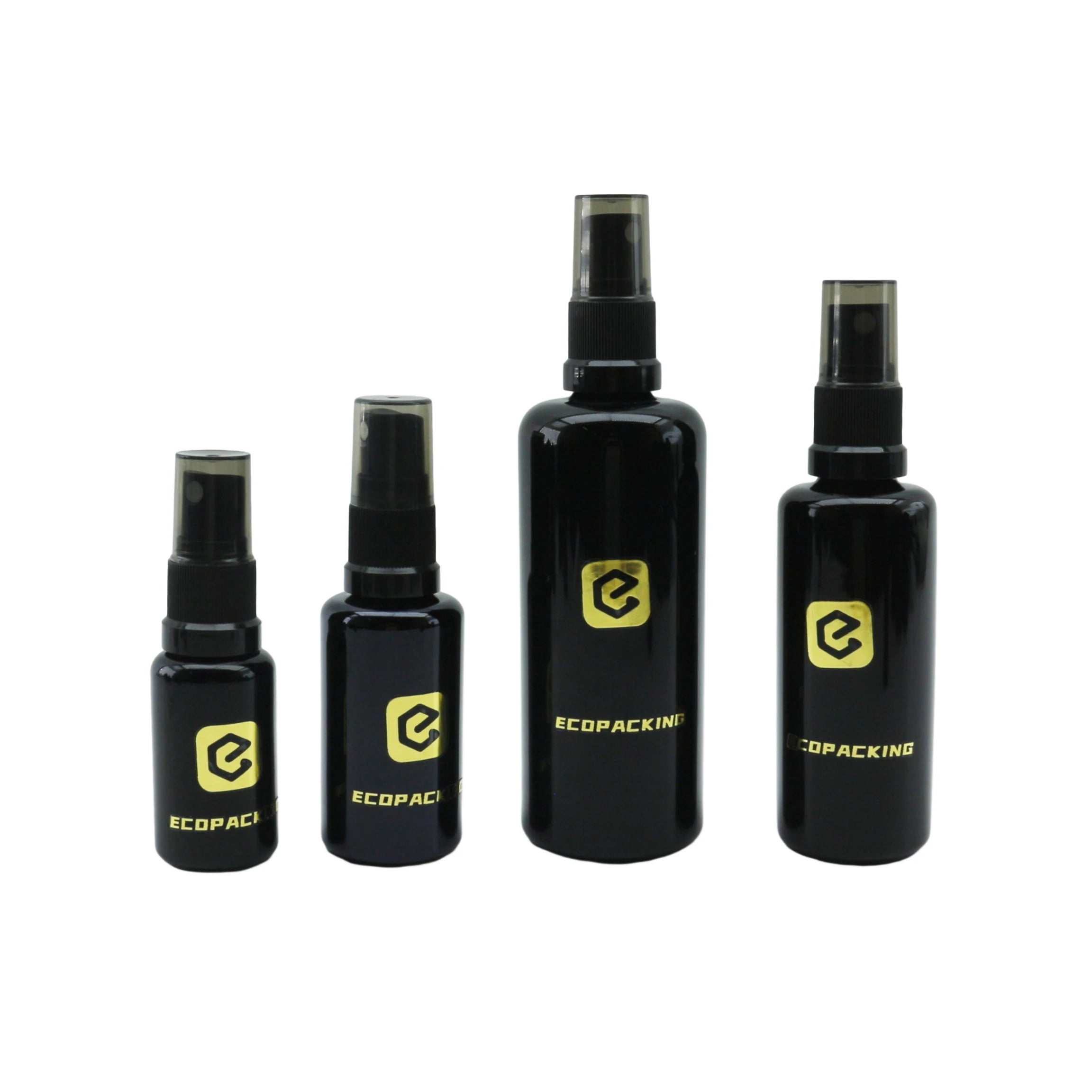 UV protection Black Dark Violet Glass Essential Oil Bottles Glass Fine Mist Spray Pump Bottle