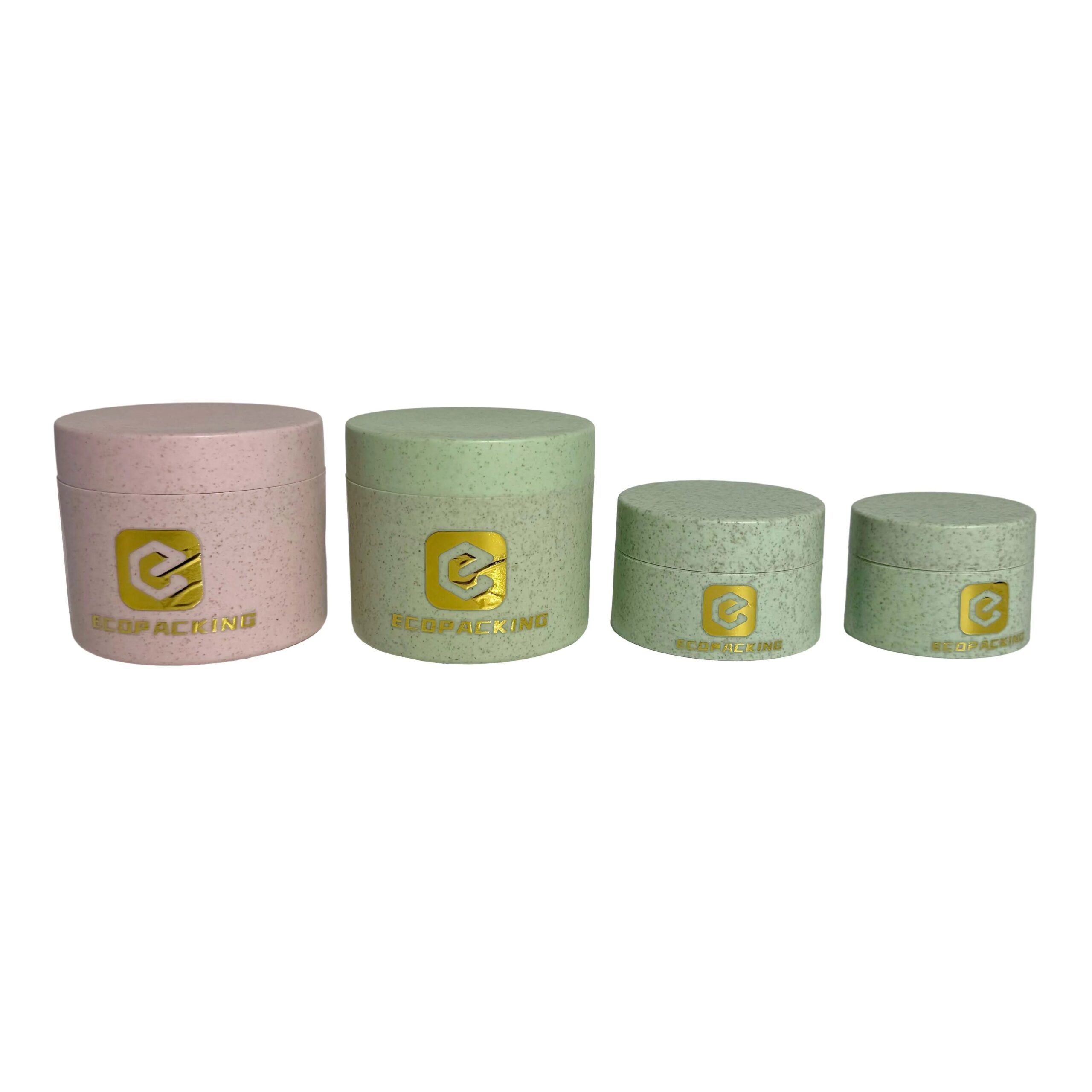 ECO Friendly Packaging 10g 20g 30g 50g 100g 150g 200g 250g Wheat Straw Plastic Cream Jars - 图片 2