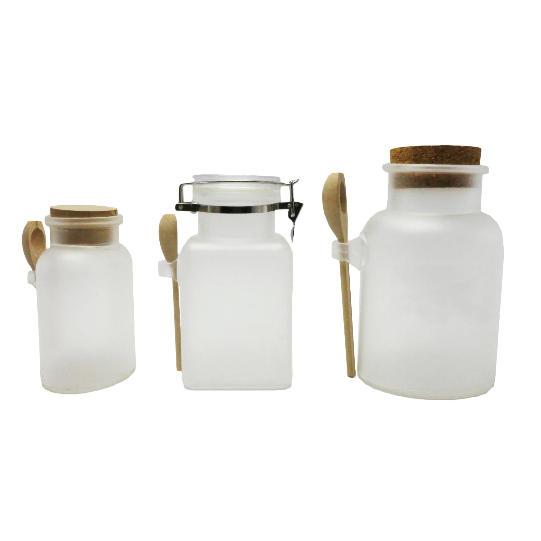100ml 200ml 300ml 500ml Luxury Unique Empty Frosted ABS Plastic Jar for Cosmetic Salt Bath Body Scrub Packaging Wholesale - 图片 7