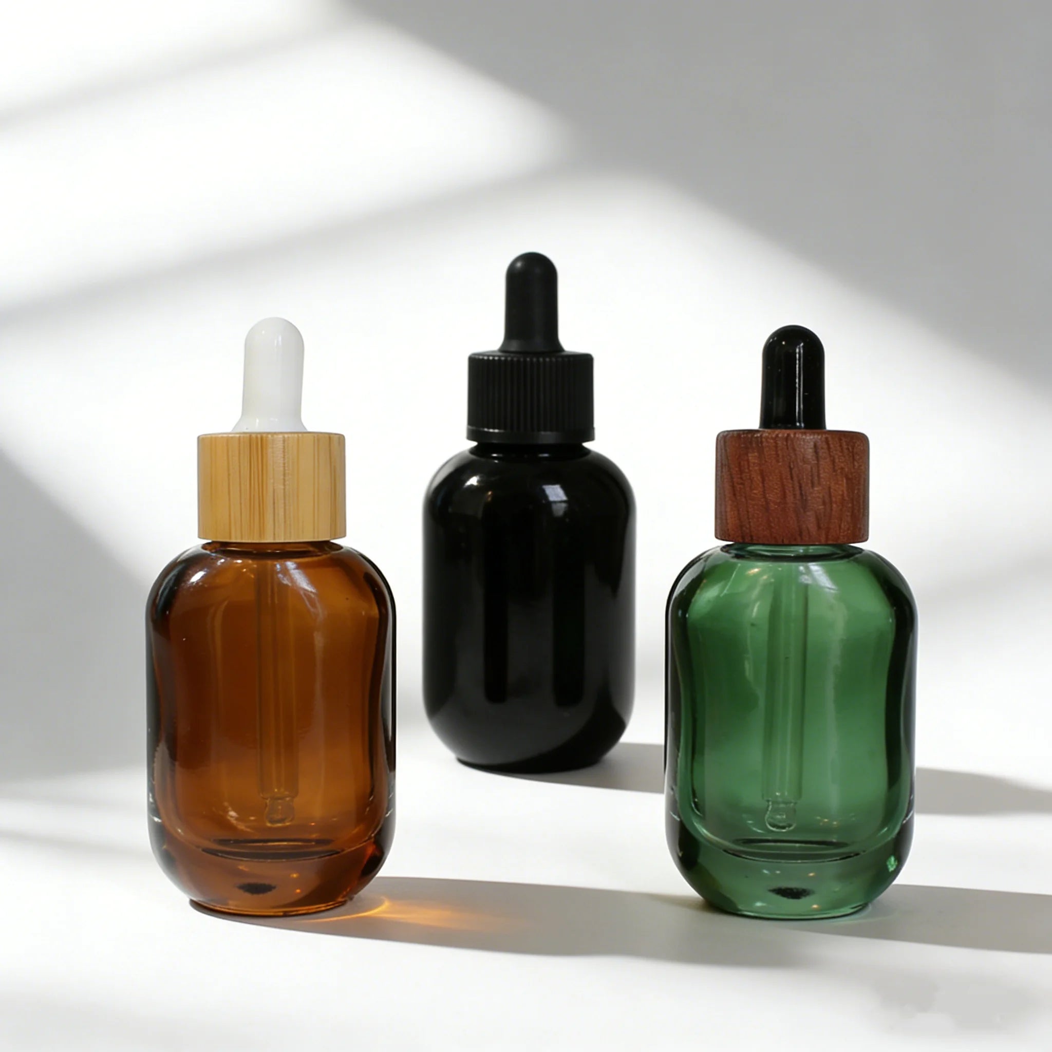 1 oz Glass Empty Oil Dropper Bottles 15ml 50ml Brown Glass Serum Bottle 30ml - 图片 6