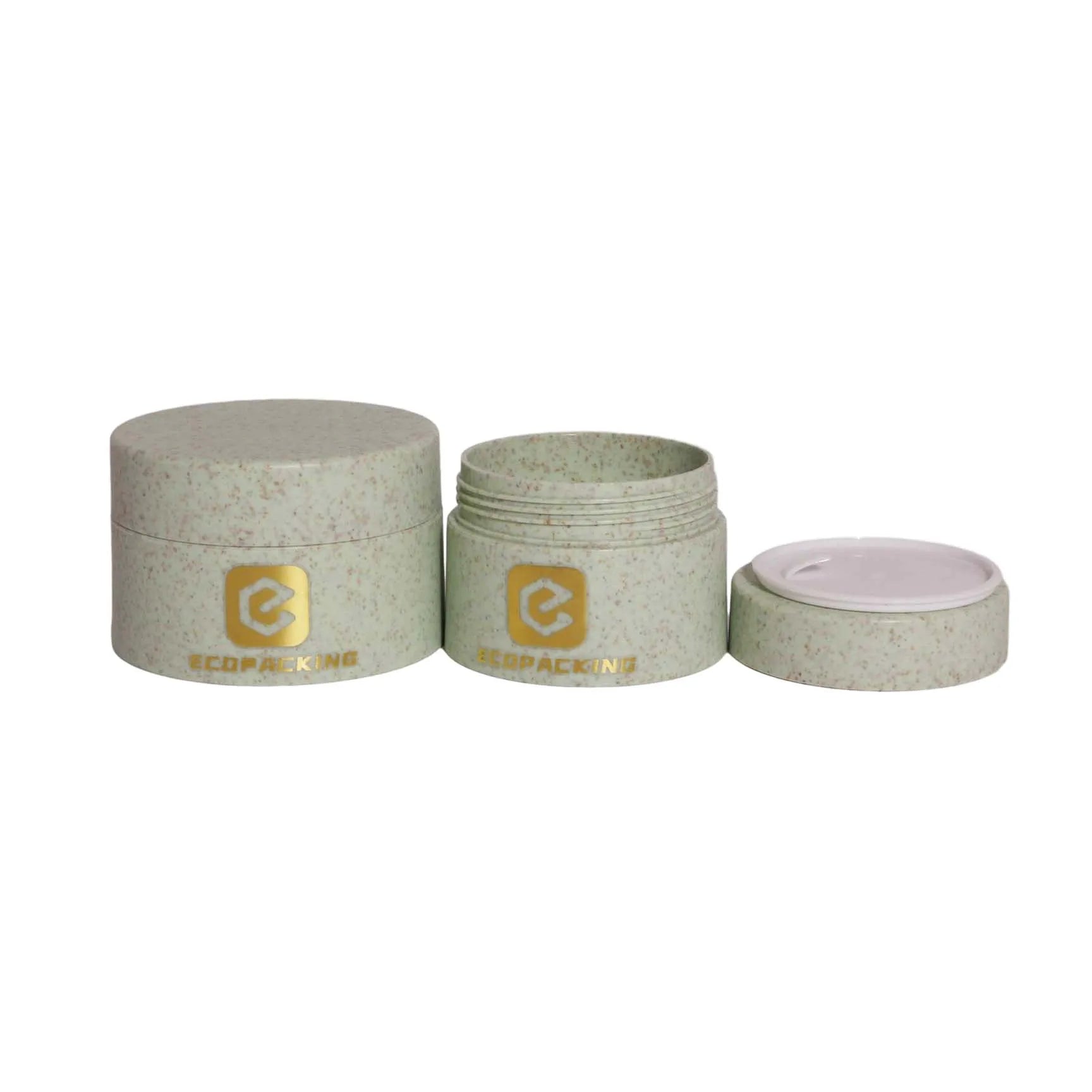 Empty Skin Care Jar 30g 50g Wheat Straw Plastic Cream Container Cosmetic Jar Set