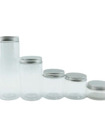 Food Grade 200ml 250ml 300ml 500ml Plastic Jar clear Cookies Honey Spice Plastic Jam Jars for Food Packaging F888