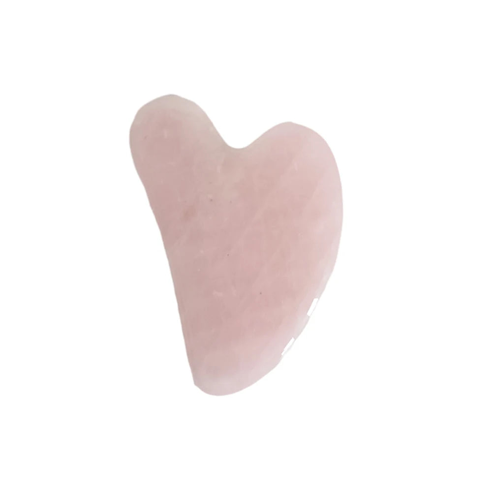 Original Natural Rose Quartz Jade Roller Body Custom Gua Sha Tool Set for Face Massage Roller M888 - 图片 3
