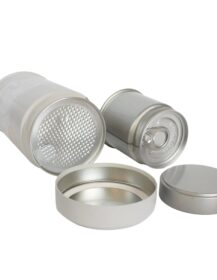 OEM Custom Printing Food Grade Airtight Round Metal Tinplate Empty Tea Matcha Powder Tin Box Airtight Container with Screw Lid