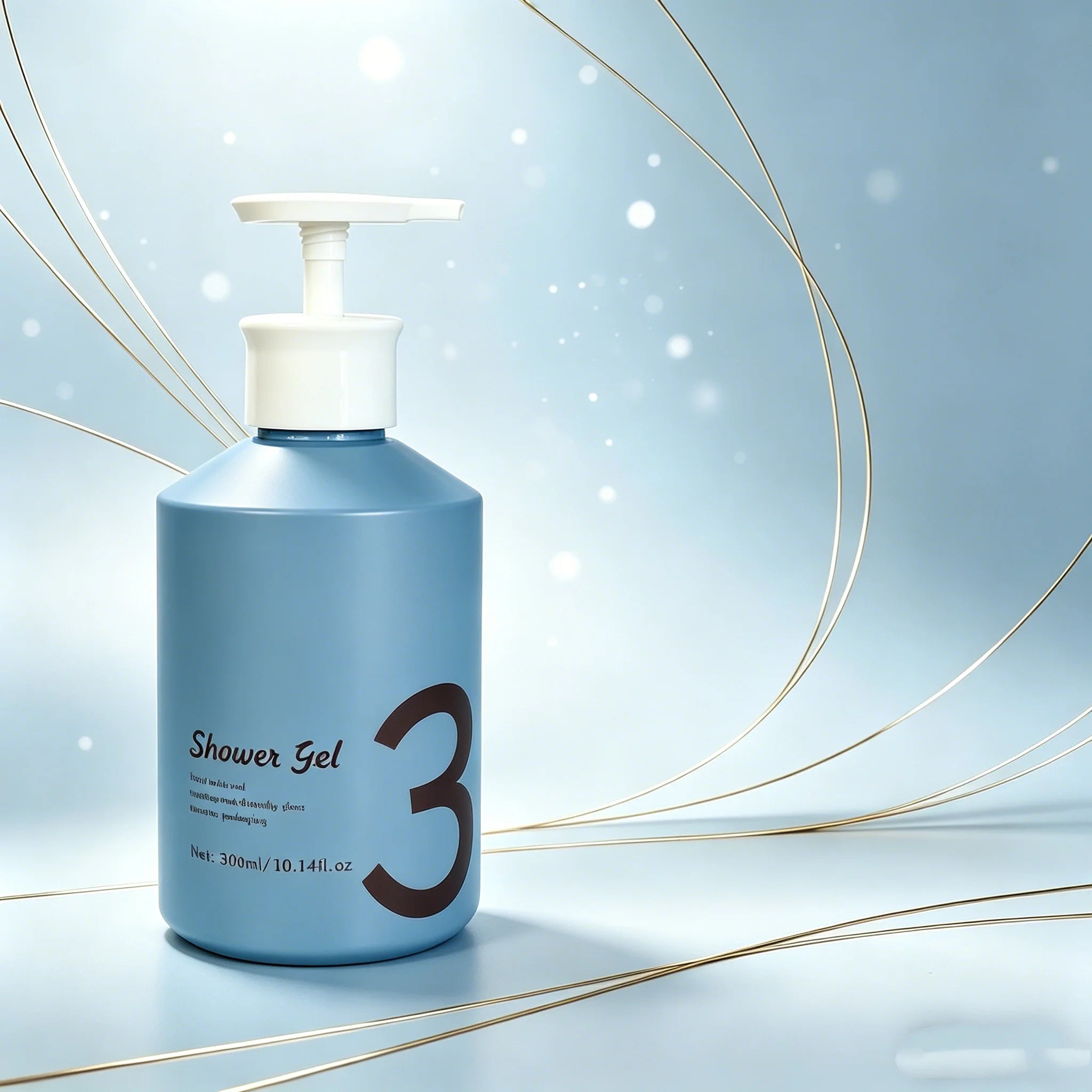 Custom 300ml 500ml Empty Glass Round Pump Sprayer Lotion Bottle Hand Wash Bottle Shampoo Soap Bottles for Cosmetic Packaging - 图片 4