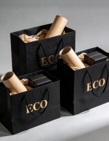 Greaseproof and Leak Proof Design Shopping Bag for Clothing Store Retail Packaging Gift Wrapping Paper Bag Coffee Paper Bag