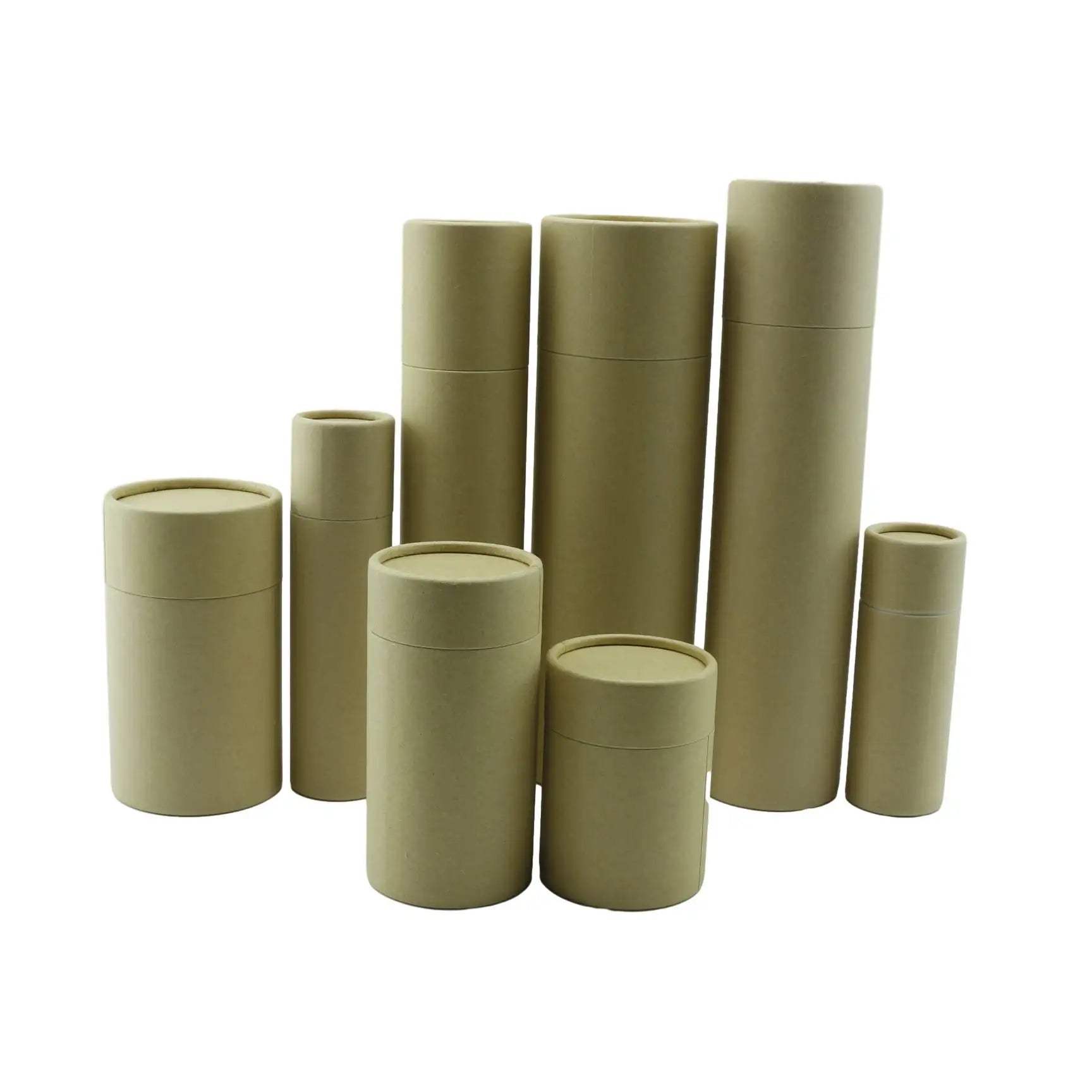 Cardboard Round Paper Tube Packaging Natural Brown Kraft Paper Round Paper Boxes Cylinder Boxes for Honey - 图片 3